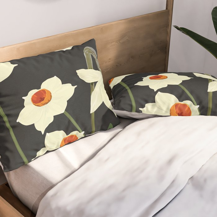 Beautiful Summer flowers I Pillow Sham Gallery Image 2
