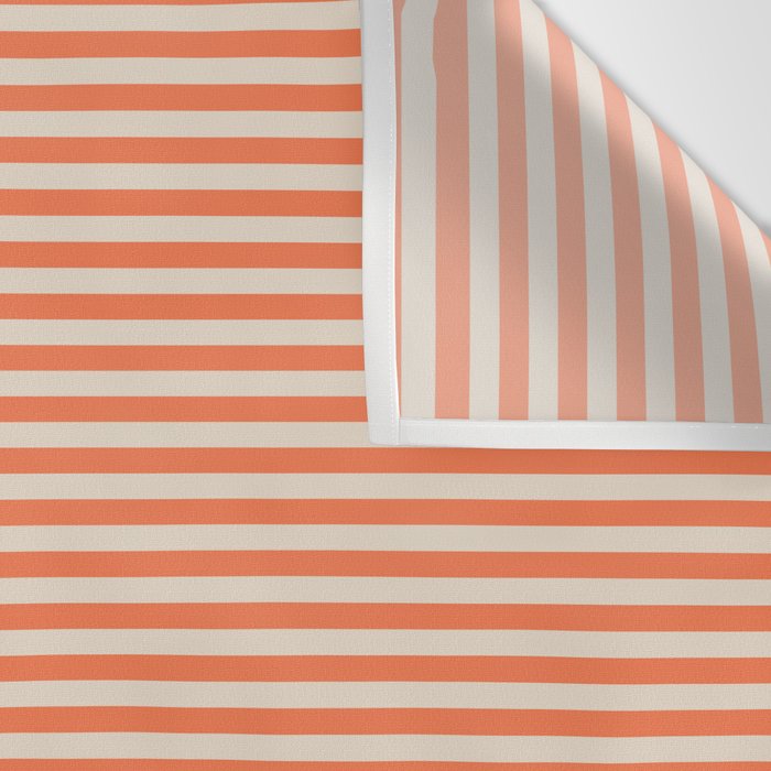 Retro Orange Stripe Pattern Wall Tapestry Gallery Image 3