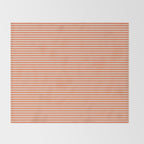 Retro Orange Stripe Pattern Throw Blanket Gallery Image 2