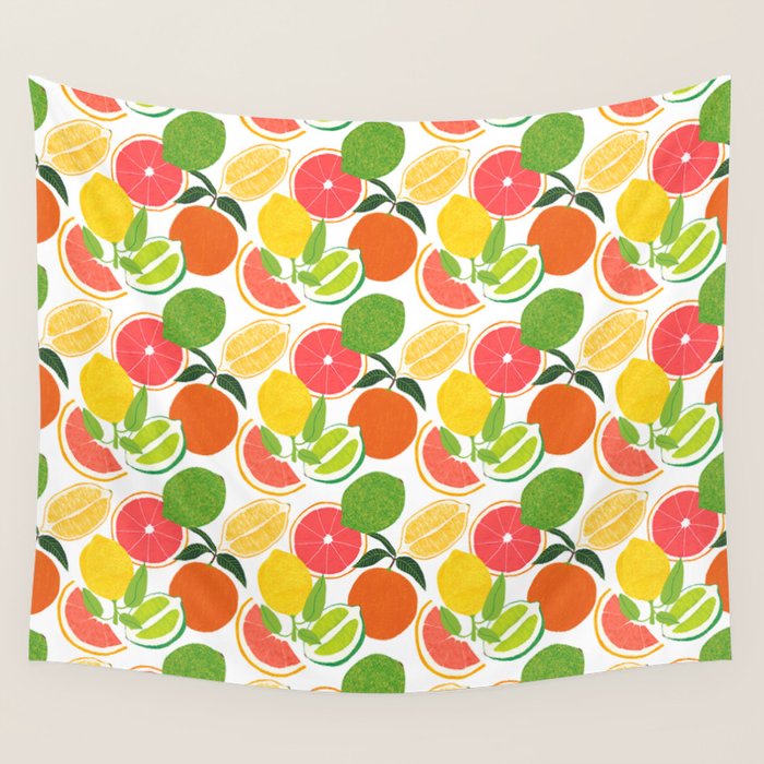 Citrus Harvest Wall Tapestry Gallery Image 4