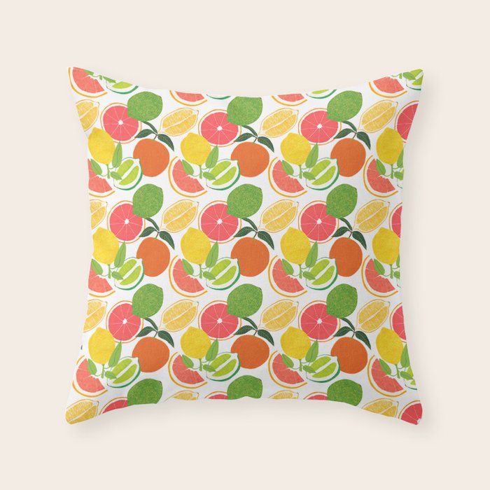 Citrus Harvest Throw Pillow Gallery Image 1