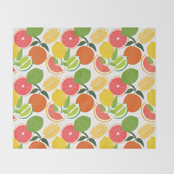 Citrus Harvest Throw Blanket Gallery Image 2
