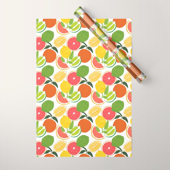 Citrus Harvest Wrapping Paper Gallery Image 1