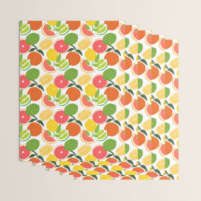 Citrus Harvest Wrapping Paper Gallery Image 3