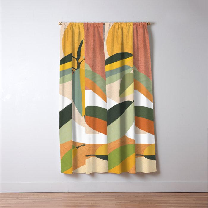Colorful Branching Out 13 Window Curtain Gallery Image 3