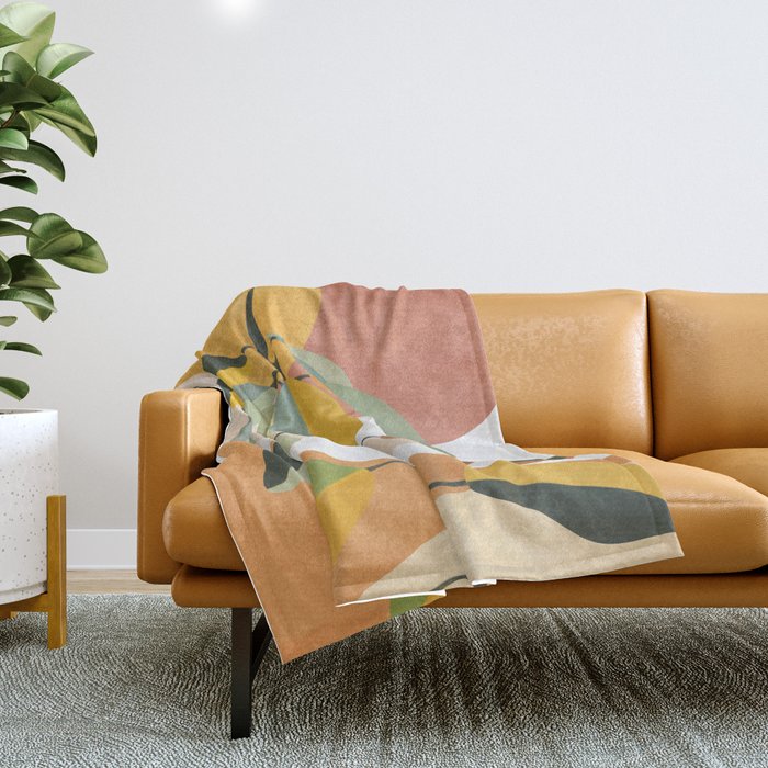 Colorful Branching Out 13 Throw Blanket Gallery Image 1