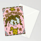 Sagittarius Cactus Stationery Card Gallery Image 2