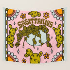 Sagittarius Cactus Wall Tapestry Gallery Image 4