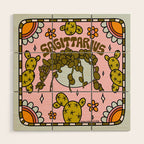 Sagittarius Cactus Wood Wall Art Gallery Image 1