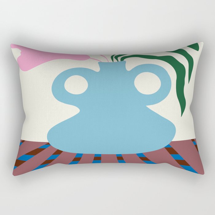 Blossoms on clay Rectangular Pillow Gallery Image 2