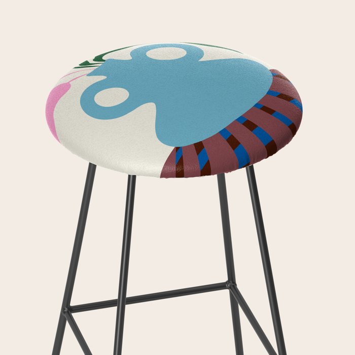 Blossoms on clay Stool Gallery Image 2