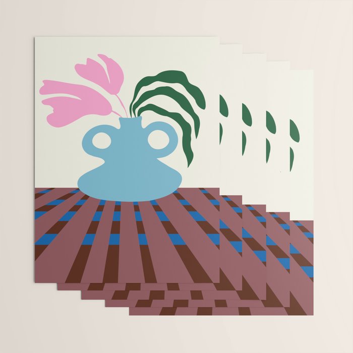 Blossoms on clay Wrapping Paper Gallery Image 3