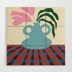 Blossoms on clay Wood Wall Art Gallery Image 1