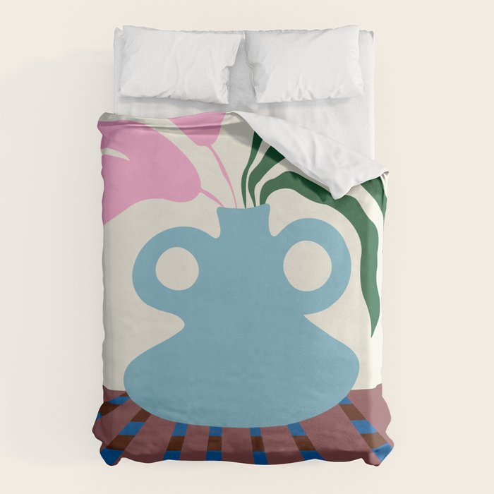 Blossoms on clay Duvet Cover Gallery Image 6