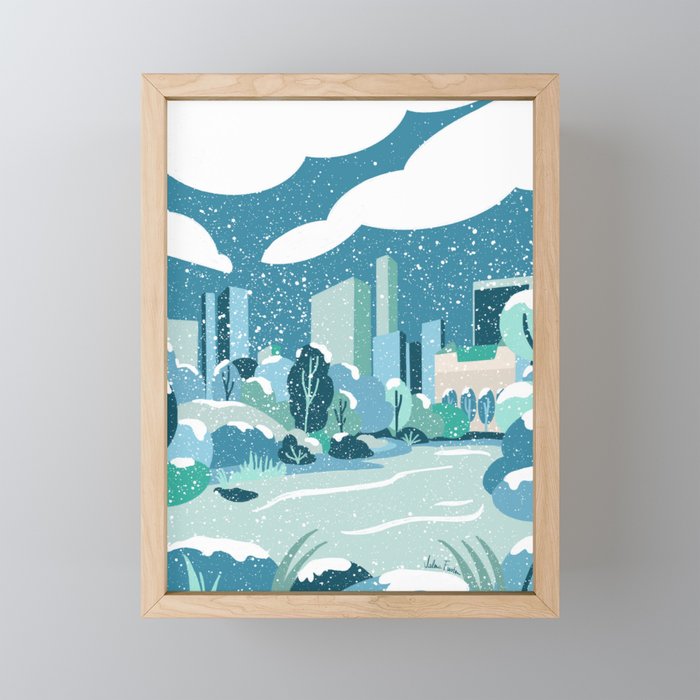 Winter in New York Mini Art Print Gallery Image 1