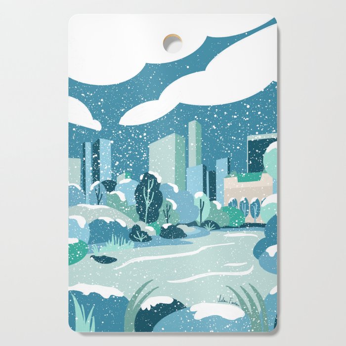 Winter in New York Cutting Board Gallery Image 1