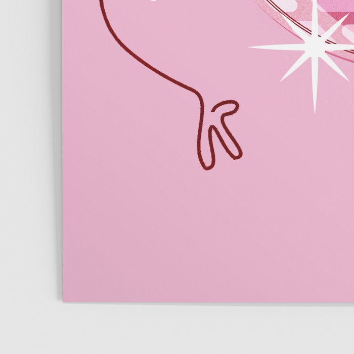 Smiley Pink Disco Ball Poster Gallery Image 3