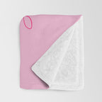 Smiley Pink Disco Ball Throw Blanket Gallery Image 3