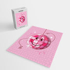 Smiley Pink Disco Ball Jigsaw Puzzle Gallery Image 2