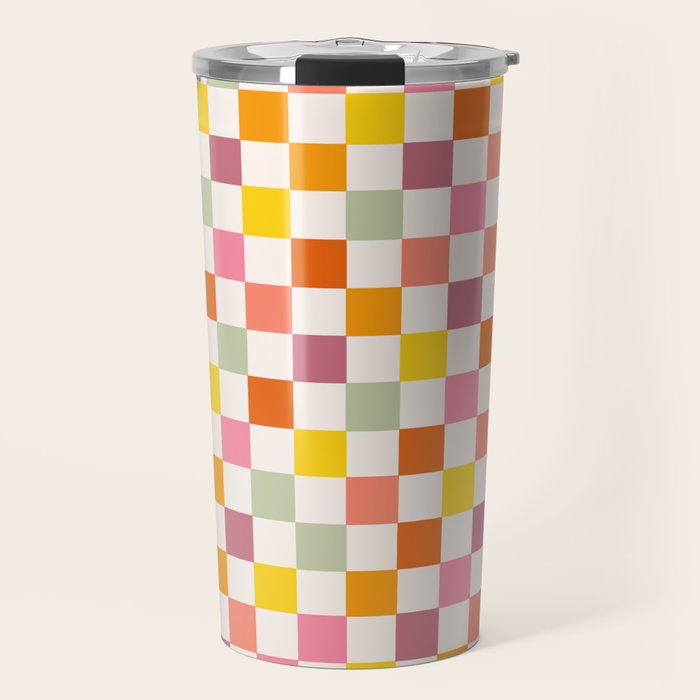 Candy Checkerboard  Travel Mug Gallery Image 1