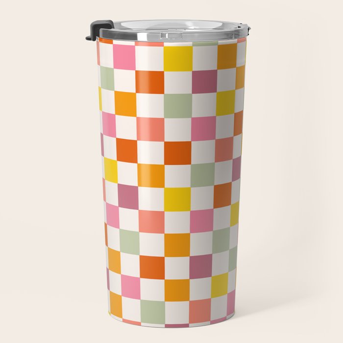 Candy Checkerboard  Travel Mug Gallery Image 3