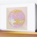 Disco Ball - Peach Wall Mural Gallery Image 2