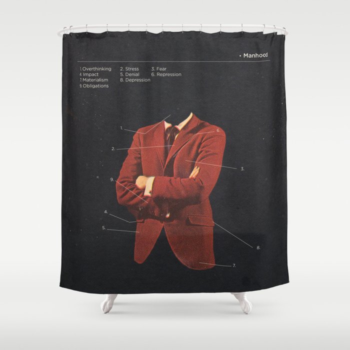 Manhood Shower Curtain Gallery Image 1