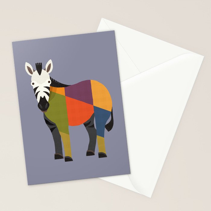 Zebra Stationery Card Gallery Image 2