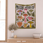 Mushrooms of Washington Wall Tapestry Gallery Image 2