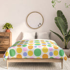 Colorful polka dot circle cartoon pattern Comforter Gallery Image 3
