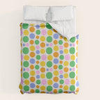 Colorful polka dot circle cartoon pattern Duvet Cover Gallery Image 6