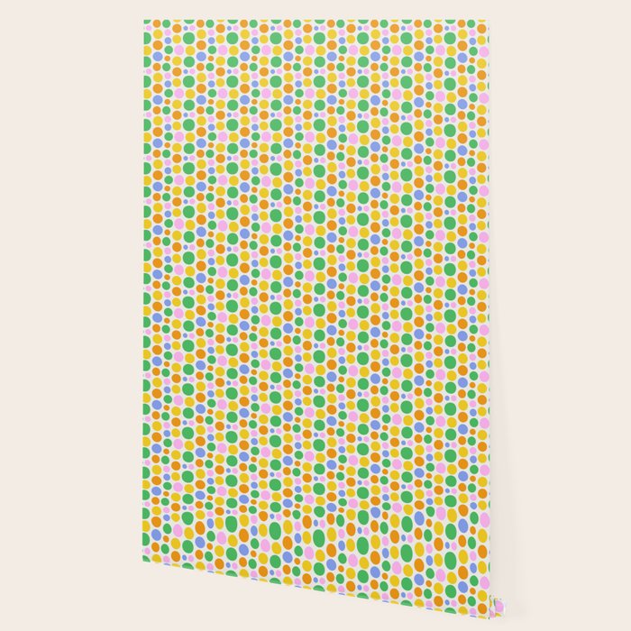 Colorful polka dot circle cartoon pattern Wallpaper Gallery Image 2