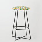 Colorful polka dot circle cartoon pattern Stool Gallery Image 1
