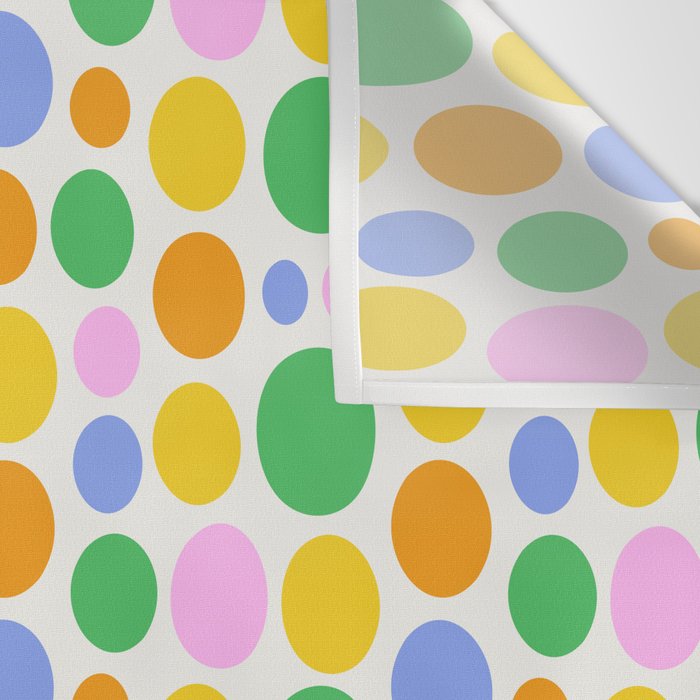 Colorful polka dot circle cartoon pattern Wall Tapestry Gallery Image 3