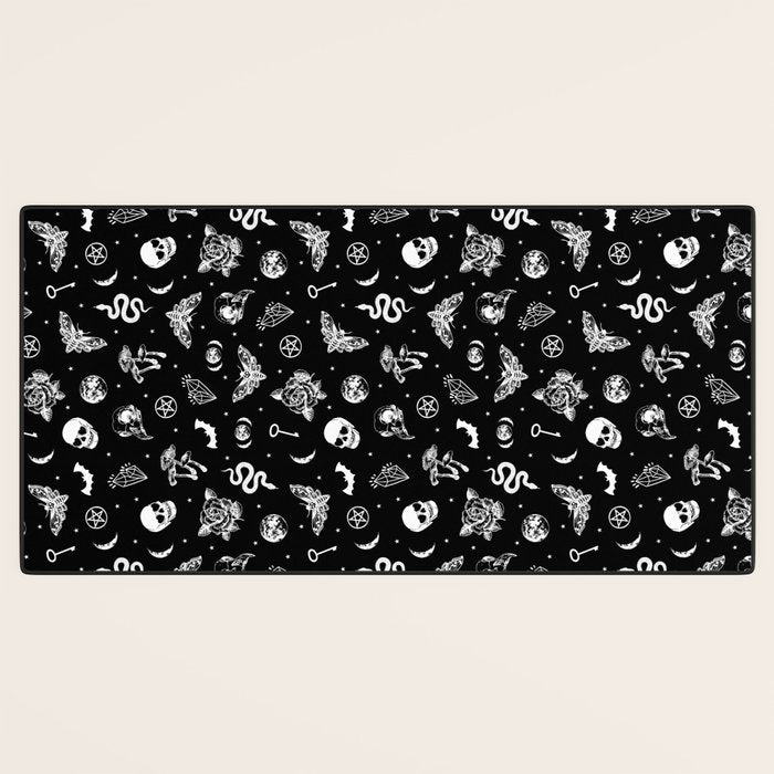 Witchcraft B&W Desk Mat Gallery Image 3