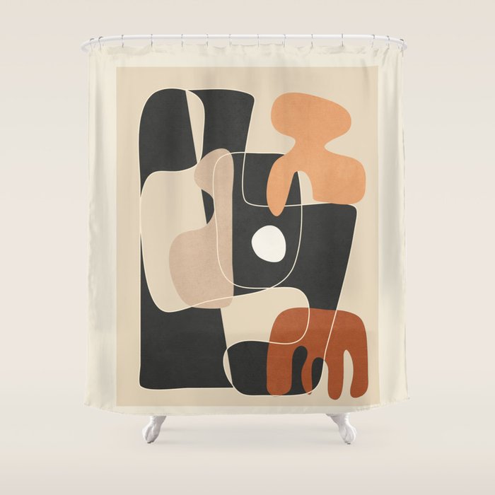 Organic Rhythms 7 Shower Curtain Gallery Image 1