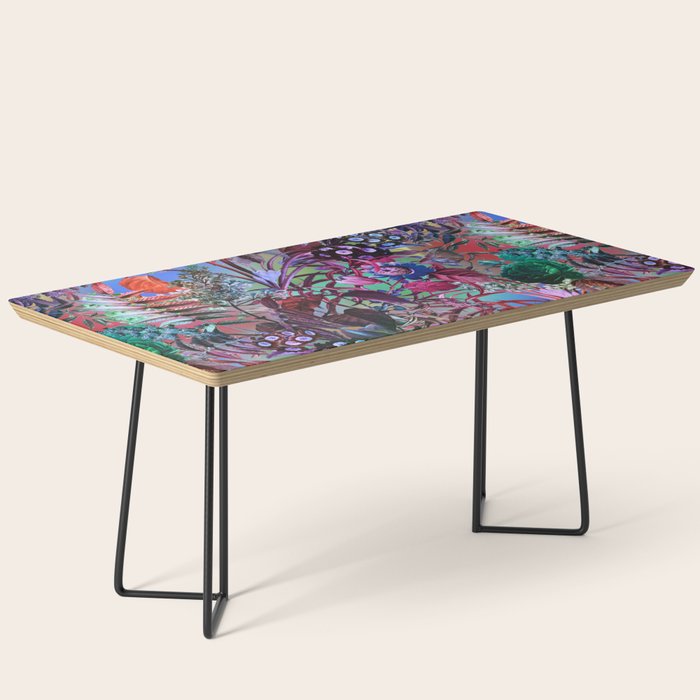 Multicolor Floral Pattern Coffee Table Gallery Image 1