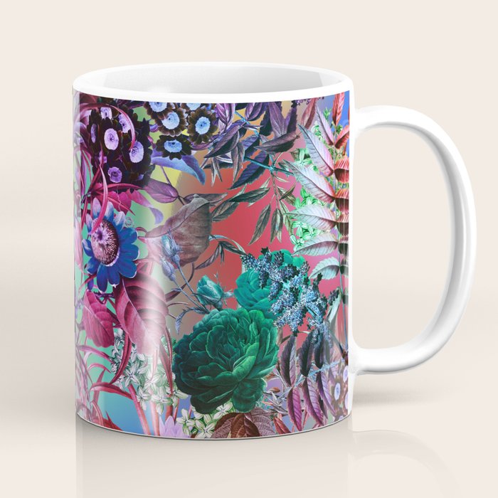 Multicolor Floral Pattern Coffee Mug Gallery Image 1