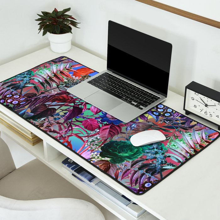 Multicolor Floral Pattern Desk Mat Gallery Image 2