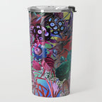 Multicolor Floral Pattern Travel Mug Gallery Image 2