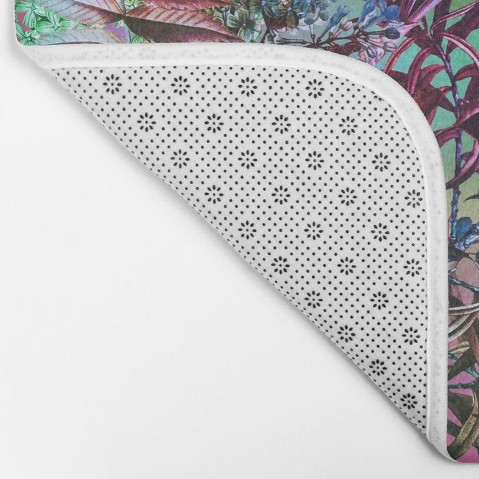 Multicolor Floral Pattern Bath Mat Gallery Image 2