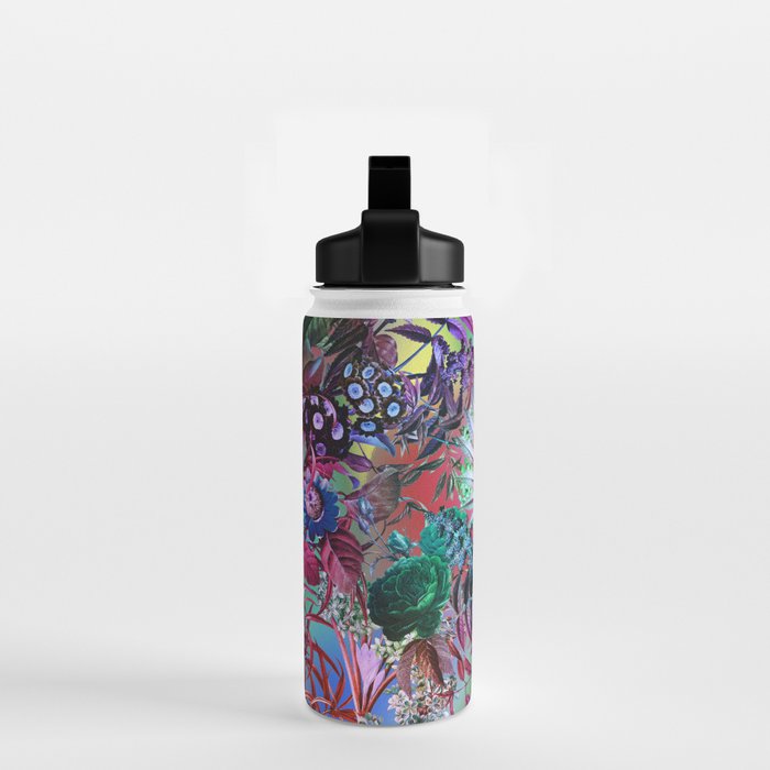 Multicolor Floral Pattern Water Bottle Gallery Image 2
