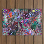 Multicolor Floral Pattern Outdoor Rug Gallery Image 1