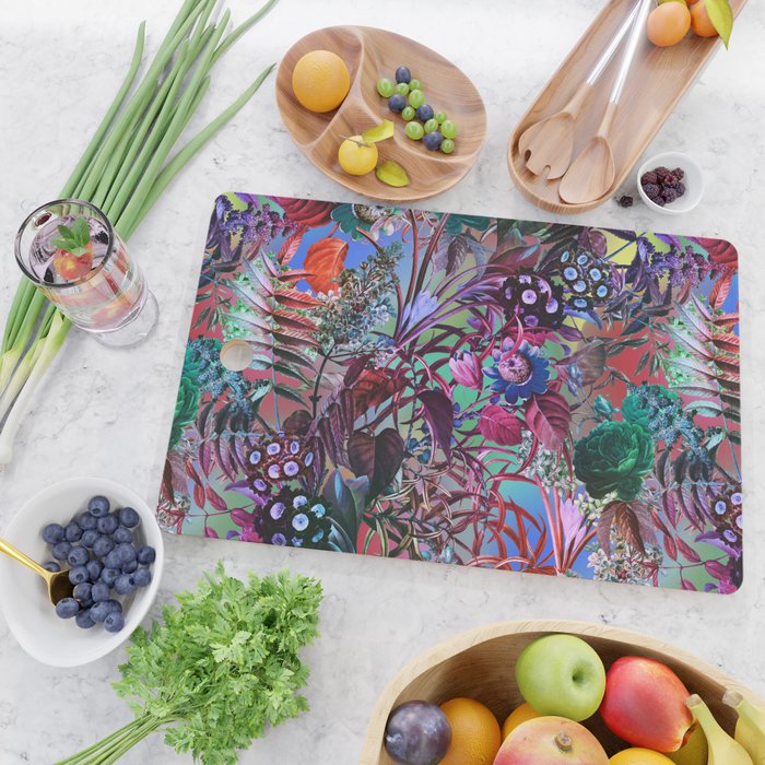 Multicolor Floral Pattern Cutting Board Gallery Image 2