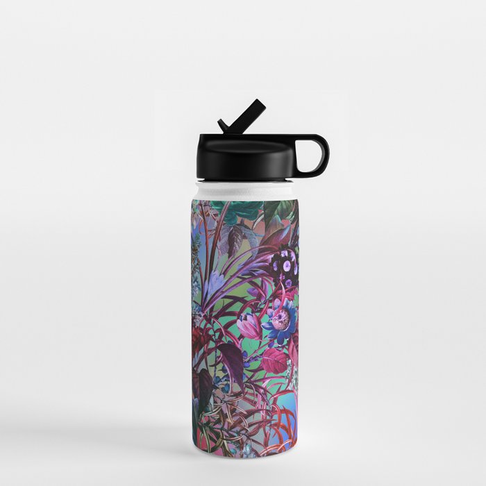 Multicolor Floral Pattern Water Bottle Gallery Image 1