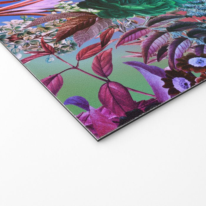 Multicolor Floral Pattern Welcome Mat Gallery Image 2