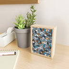 Colorful Concrete Cubes - Blue, Grey, Brown Mini Art Print Gallery Image 2