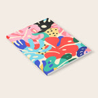 Colorful tropical plant leaves art pattern Notebook Gallery Image 2