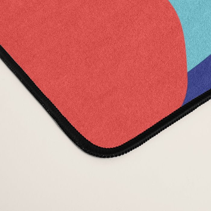 Colorful tropical plant leaves art pattern Desk Mat Gallery Image 4