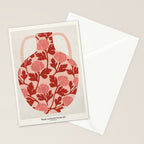 Vase of red roses collection Stationery Card Gallery Image 2